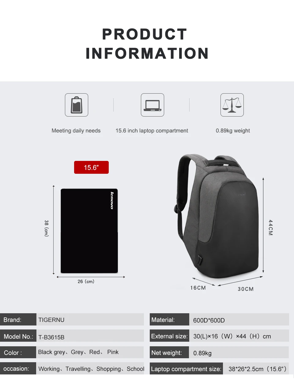 3.lager capacity bags