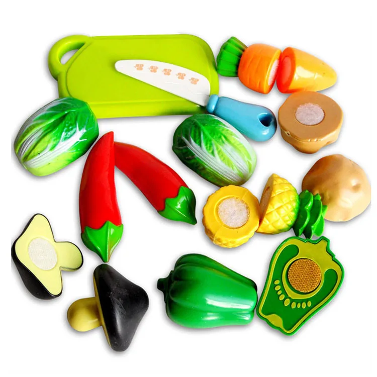 

Children Play Toy Kitchen Earnestly.3-6 Girl Food Simulation of Fruits and Vegetables As Music Simulation Fruit Toys Kitchen Toy