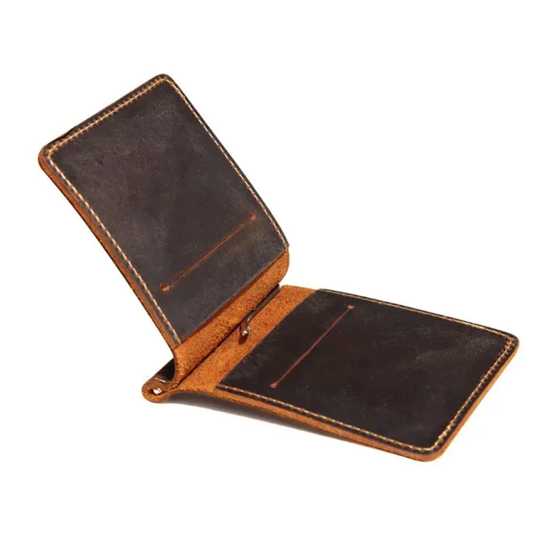 Портативный ультра-тонкий простой кожаный держатель для карт Двойные мини-кошелек Роскошный кошелек женские сумки дизайнерские