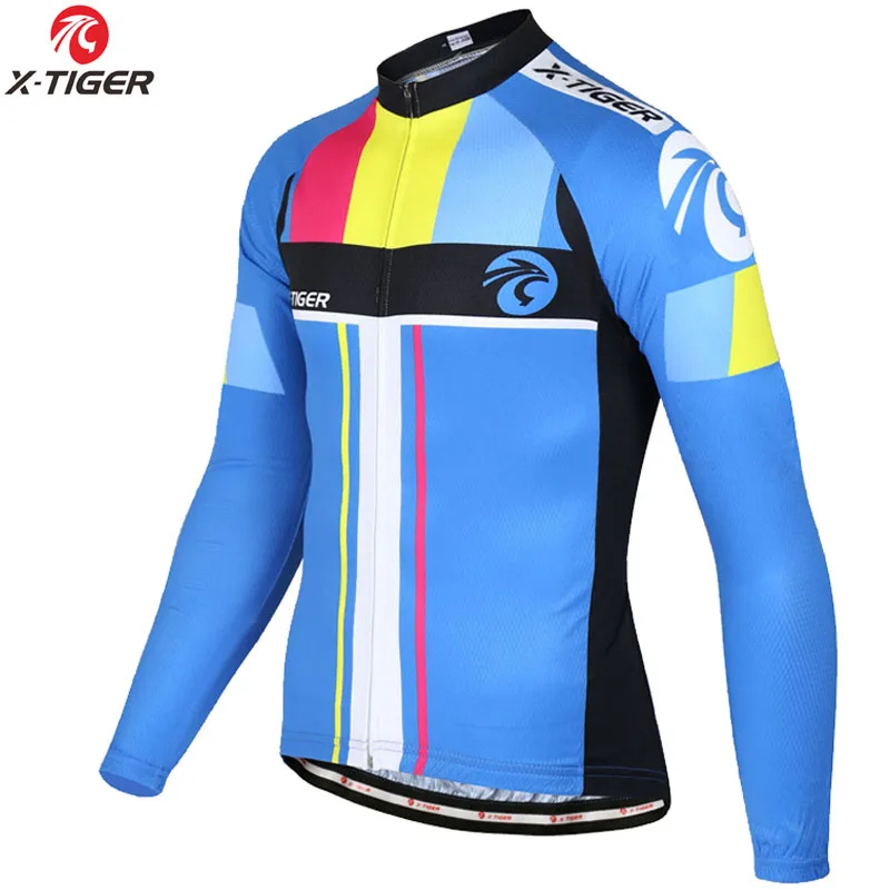 X-Tiger зимние велосипедные футболки с длинным рукавом велосипедная одежда Maillot Ropa Ciclismo Invierno Man термальная флисовая велосипедная одежда