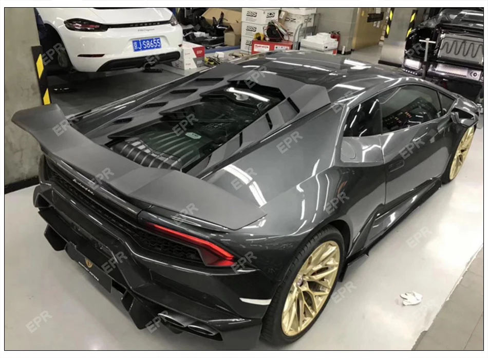 Крышка двигателя из углеродного волокна для Lamborghini Huracan LP580 LP610(+) Мужская Стильная крышка двигателя с ариловым обшивкой