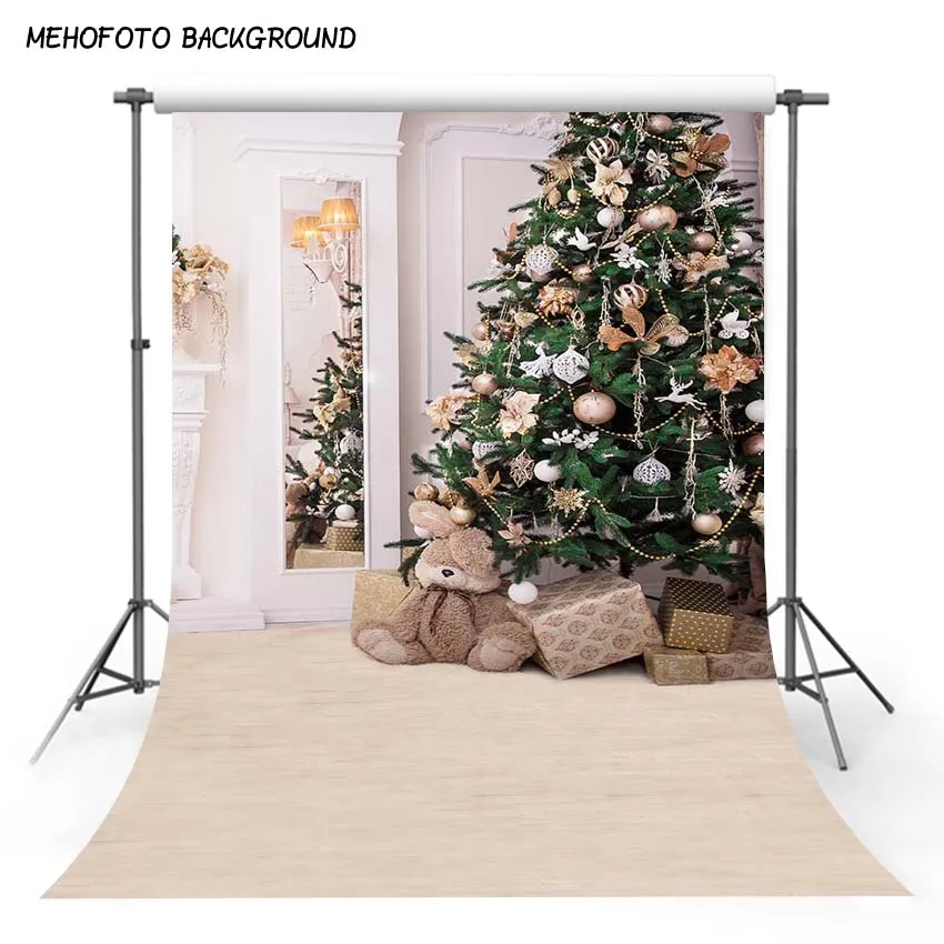 

MEHOFOTO Vinyl Cloth Christmas Theme Photography Backdrops for Photo Studio 5x7ft Children Photo Background