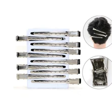 12 шт./компл. Нержавеющая сталь металлическая заколка для волос расческа для волос заколка шпилька аксессуары для парикмахерских Красота Управление клипы