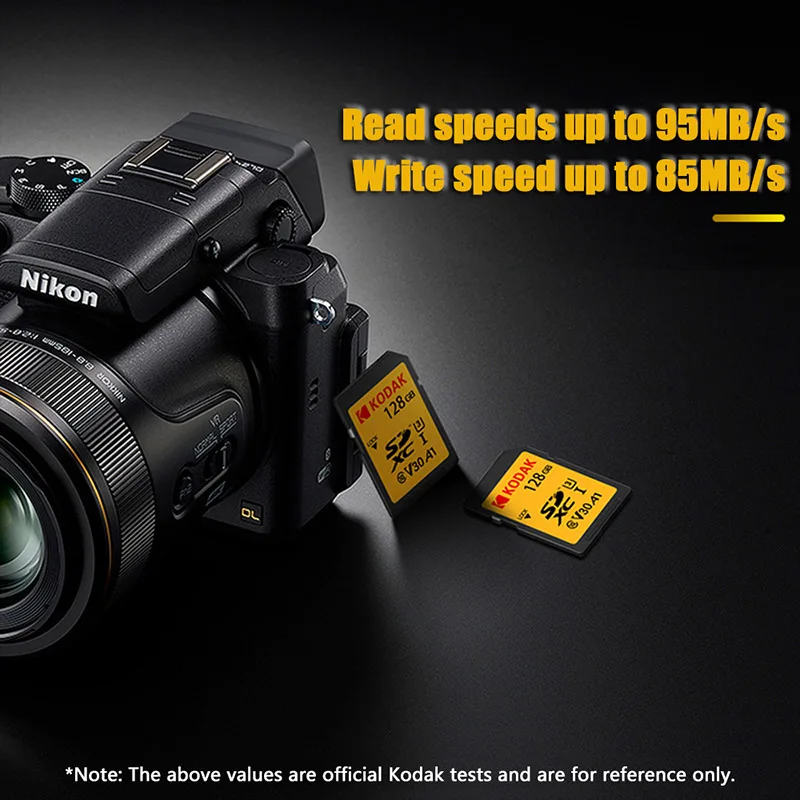 Sd-карта Kodak 64 Гб карта памяти 128 ГБ SDXC U3 V30 carte sd 256 ГБ для sony Canon Nikon micro SLR цифровая камера cartao de memoria