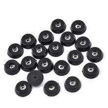 DAYFULI 20 pièces noir en caoutchouc Table chaise meubles pieds jambières carrelage protecteurs de sol pieds en gros