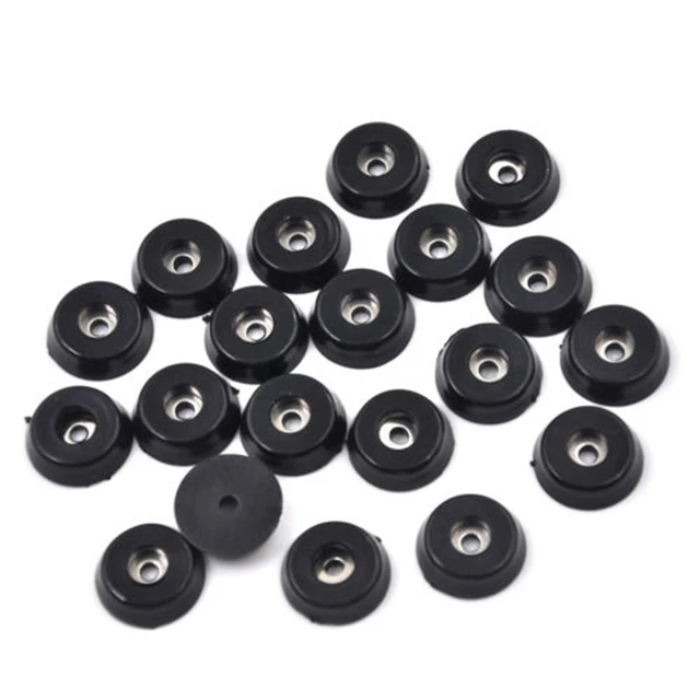 20Pcs Black Rubber Feet Chair Floor Protector Non-slip Furniture Feet Table Leg Cover Cabinet Bottom Pads Funiture Legs 2