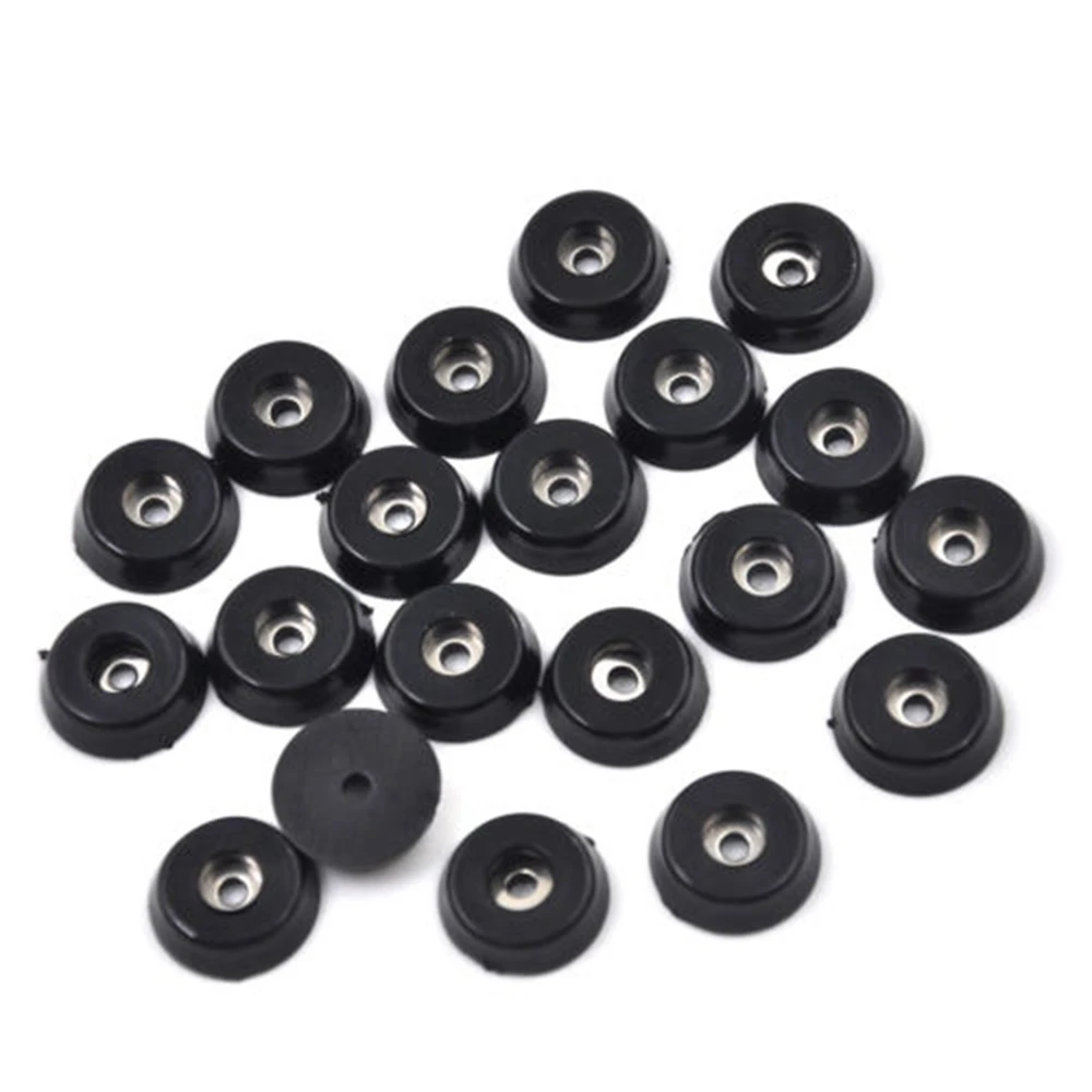 DAYFULI 20pcs Black Rubber Table Chair Furniture Feet Leg Pads Tile Floor Protectors feet Wholesale-0