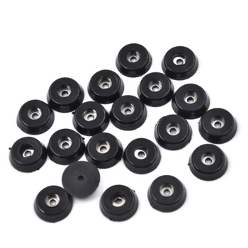 DAYFULI 20pcs Black Rubber Table Chair Furniture Feet Leg Pads Tile Floor Protectors feet Wholesale