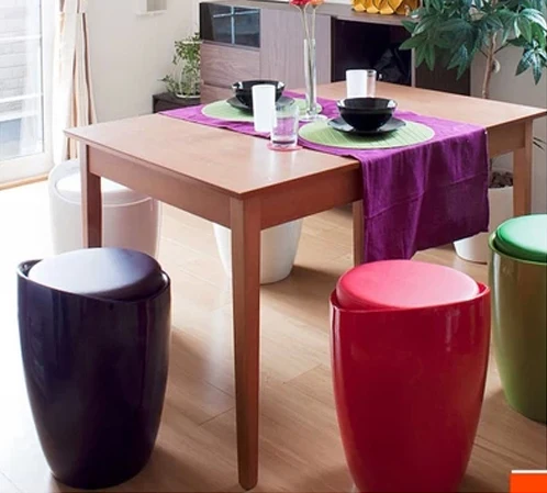 Abs Fashion Colorful Multifunctional Storage Stool Changing His