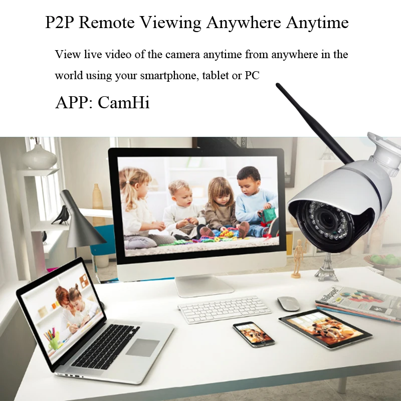 Evolylcam аудио Беспроводной HD 720 P 1MP/960 P 1.3MP/1080 P 2MP IP Камера Wi-Fi P2P безопасность Onvif металла пуля сигнализации видеонаблюдения Камера