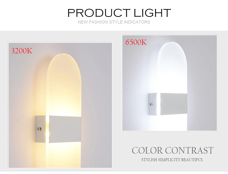 LED Outdoor Wall Lamp Bedroom Living Room Balcony Aisle Bedside Wall Light Corridor Porch Wall Sconce Indoor Outdoor Lighting  (7)