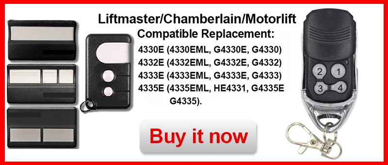 5x камерный подъемник 94335E пульт дистанционного управления Motorlift 84335E 84330E пульт управления воротами открывания двери 433,92 МГц передатчик ключ брелок