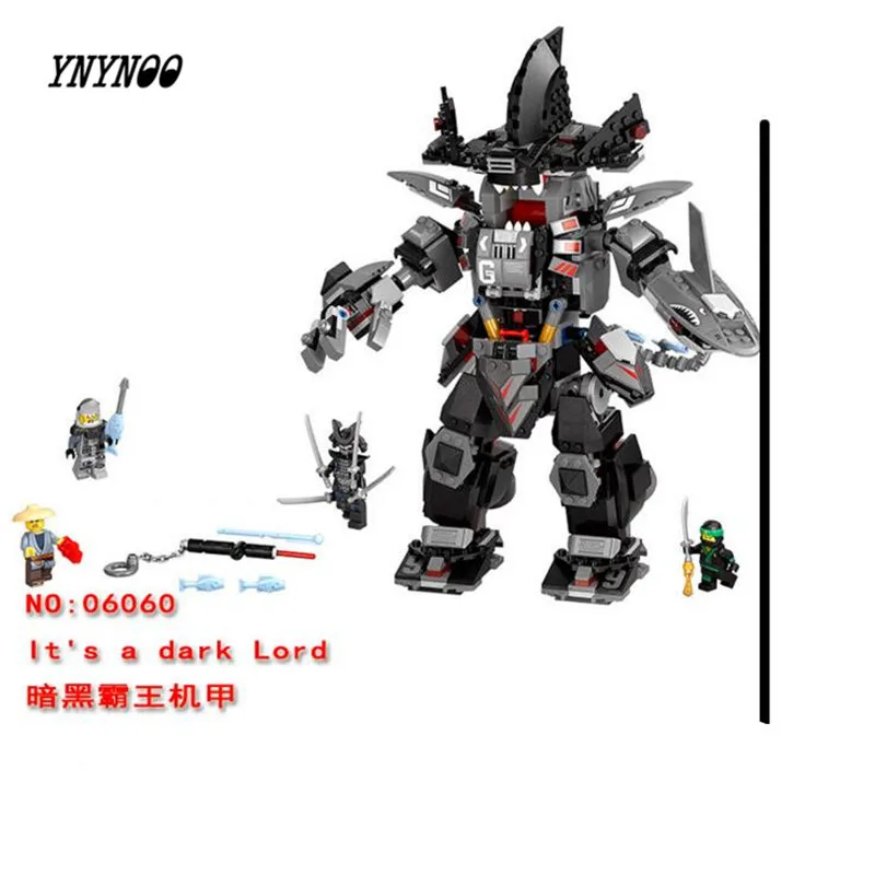

YNYNOO Garma Mecha Man Dark Devil Garmadon Lloyd 70613 Building Blocks Model Toys For Children 06060 Ninja Bric Kids toys