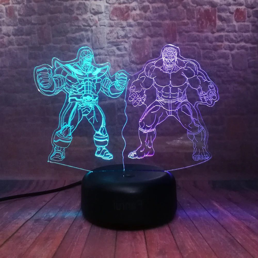 Marvel Legends двойной цвет Супергерой Халк большой злодей танос 7 цветов изменение