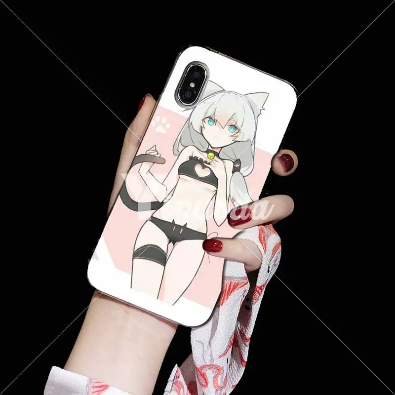 Yinuoda, сексуальный мультяшный аниме, кавайная девушка, кошка, Мягкий Силиконовый ТПУ чехол для телефона для iPhone X XS MAX 6 6s 7 7plus 8 8Plus 5 5S SE XR - Цвет: A13