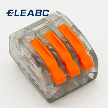 

10pcs Transparent Universal Compact Fast Wire Wiring 3 Pin Mini Conductors Terminal Block 32A Connectors Findings China