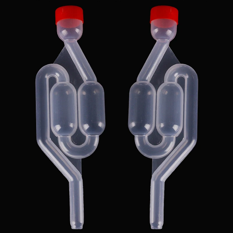 Винные брожения клапанов для домашнего заваривания обратный клапан выхлоп Airlock Горячая 1 шт. пластиковая запечатанная вода односторонний воздушный замок