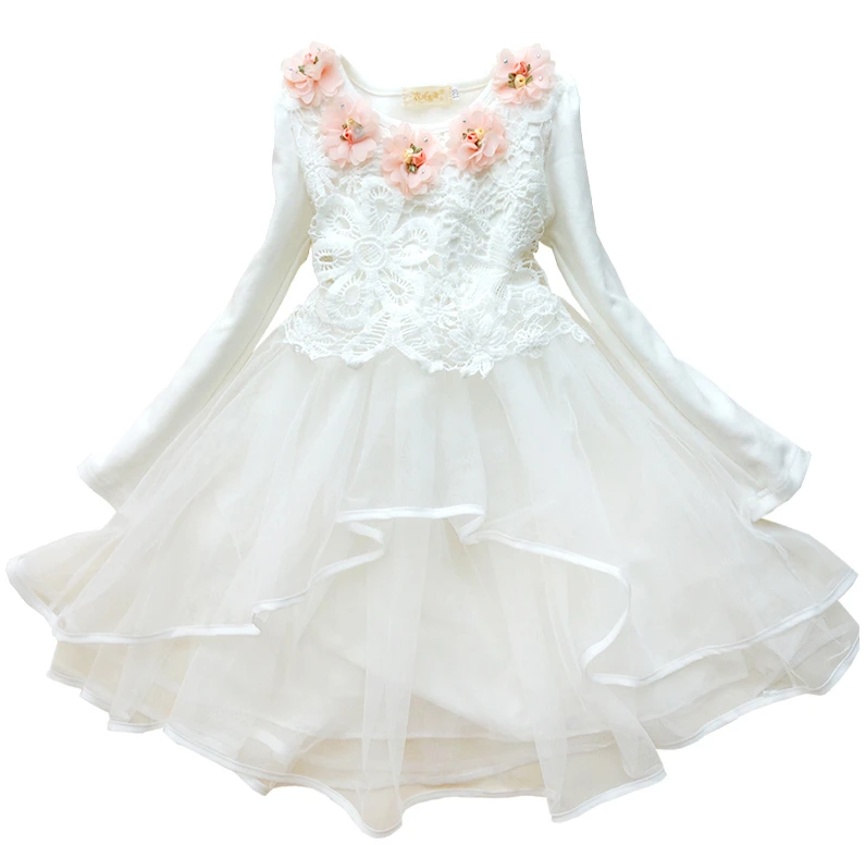 Robe En Dentelle A Motif Floral Pour Filles Tenue Tutu Et Amincissante A Manches Bouffantes Pour Enfants Vetements Tutu De Grande Taille Pour Fetes D Anniversaire Et De Mariage Aliexpress