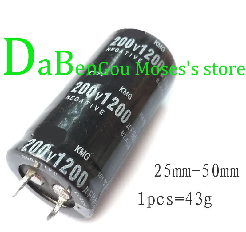 

200v 1200uf Electrolytic capacitance Capacitor Radial 25x50mm (10pcs)