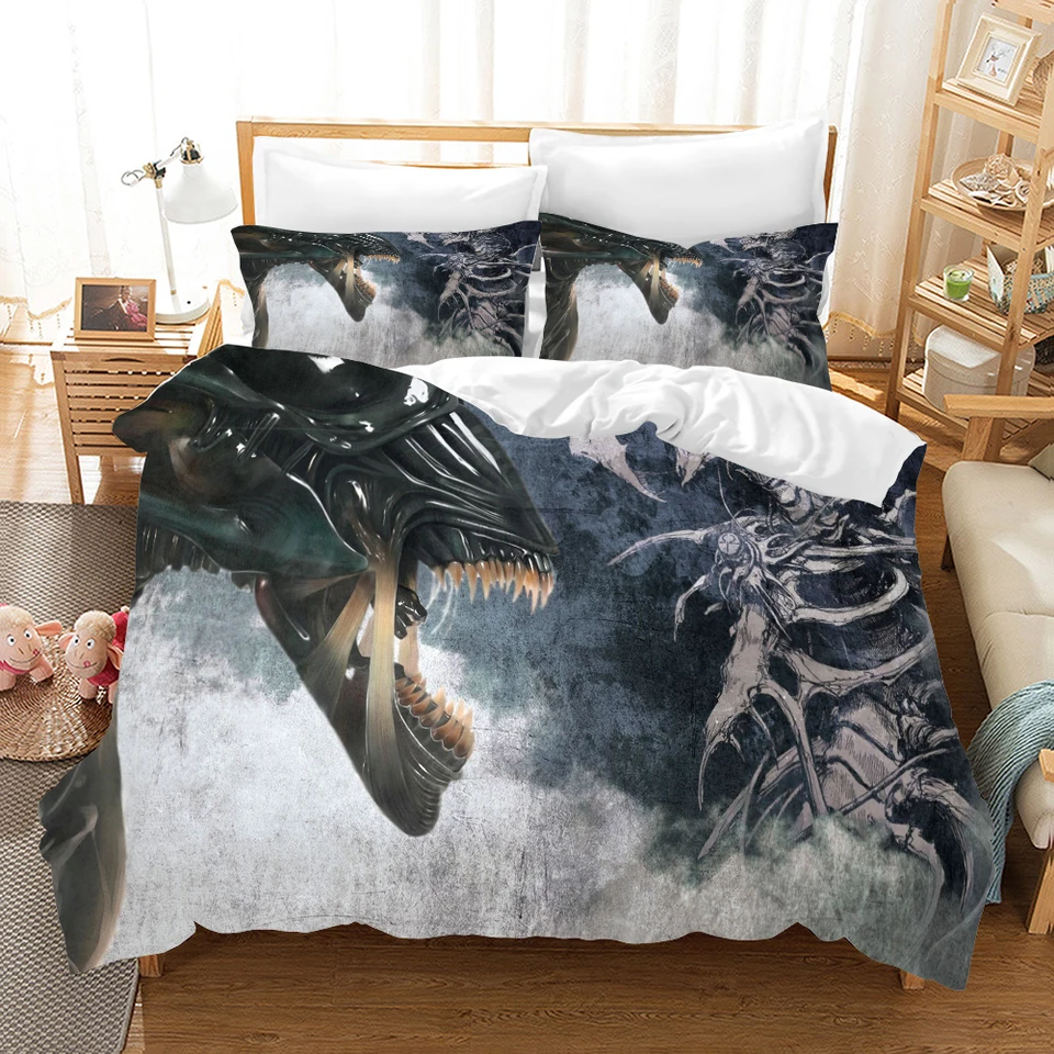 Avp Aliens Vs Predator 3d Bedding Set Duvet Covers Alien Movie