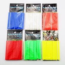 12Pcs Bicycle Light Wheel Rim Spoke Clip Tube Safety Warning Light Cycling Strip Reflective Reflector Bike Bicycle Accessories