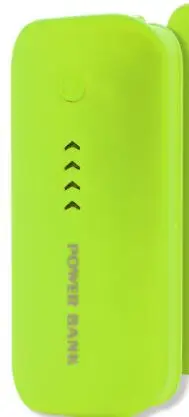 Зарядное устройство аккумулятор 18650 power bank 5600mah портативное зарядное устройство Внешний аккумулятор милый внешний аккумулятор для iphone x samsung note 8 xiaomi - Цвет: Зеленый