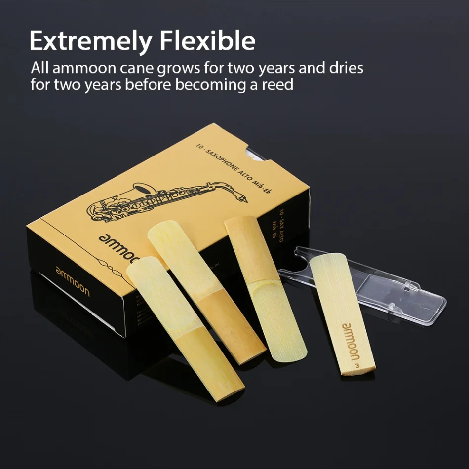 Strength 3.0 ammoon 10pcs/ Box Alto Saxophone Reeds Sax Traditional Reeds Strength 2.5/ 3.0 Saxophone Accessories - Цвет: Strength 3.0