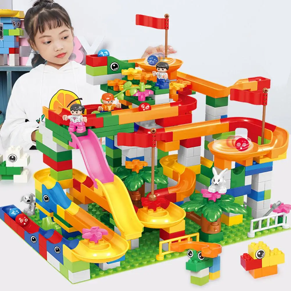 

LeadingStar 74PCS Children Building Blocks Plastic Educational Puzzle Sliding Blocks
