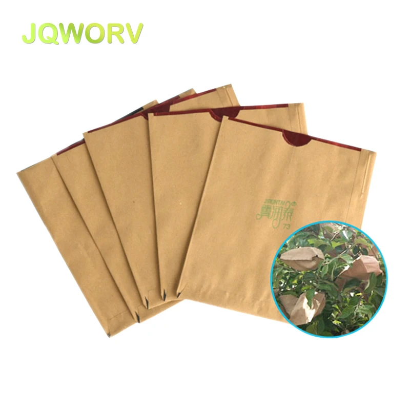 [100pcs/15*18cm] Double layer waterproof fruit protection bagging Orchard Insect Bird prevention Pest control Garden supplies