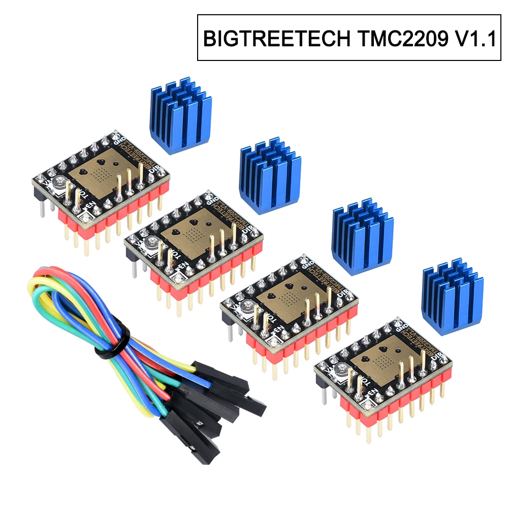Presale BIGTREETECH TMC2209 V1.1 Stepper Motor Driver TMC2208 UART Driver 2.8A 3D Printer Parts VS TMC2130 For SKR V1.3 mini E3