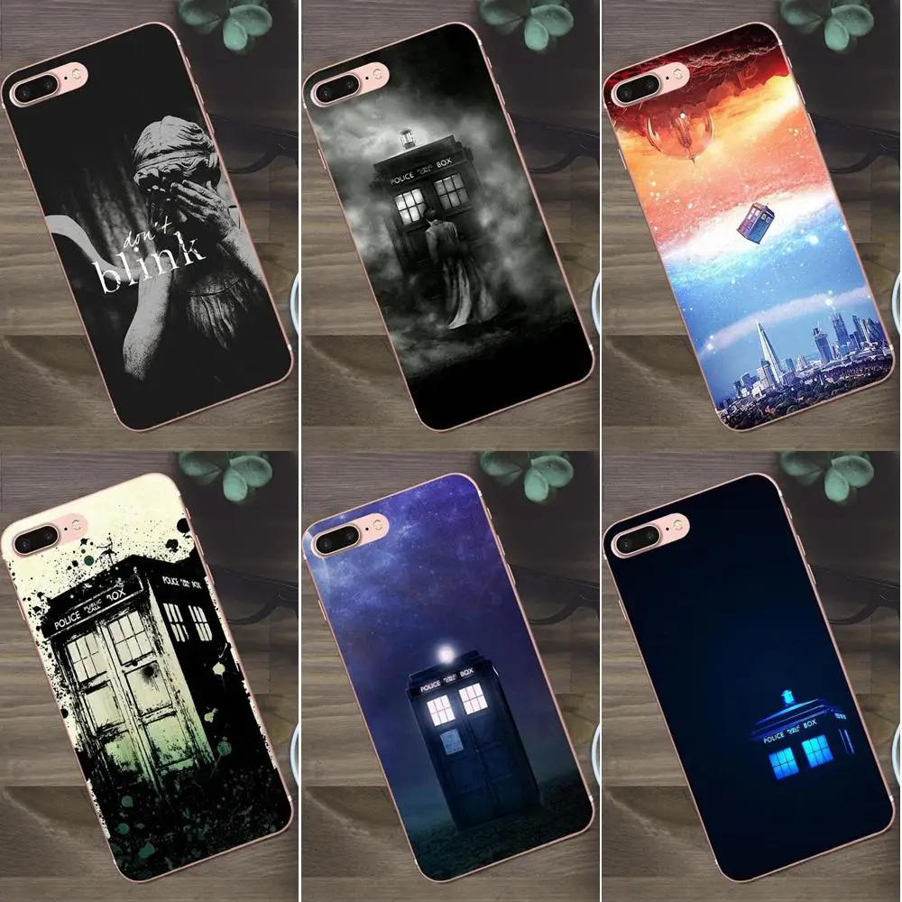 

TPU Shell For Apple iPhone 4 4S 5 5C SE 6 6S 7 8 Plus X Galaxy A3 A5 J1 J2 J3 J5 J7 2017 Hot Tardis Doctor Dr Who Police Box