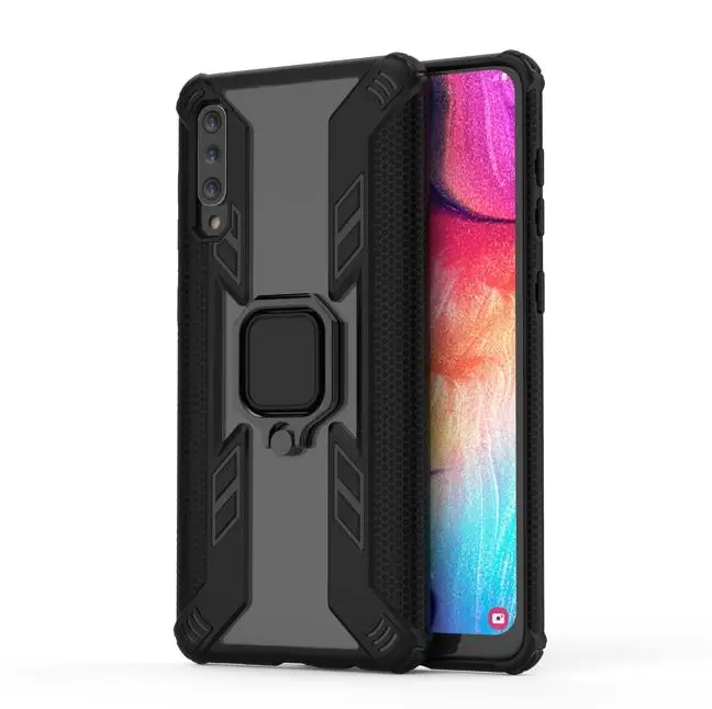 

Conelz For Samsung A50 Case Samsung A30 Armor Case with Grip Ring Holder Stand 360' Rotatable Magnetic Back Case Cover
