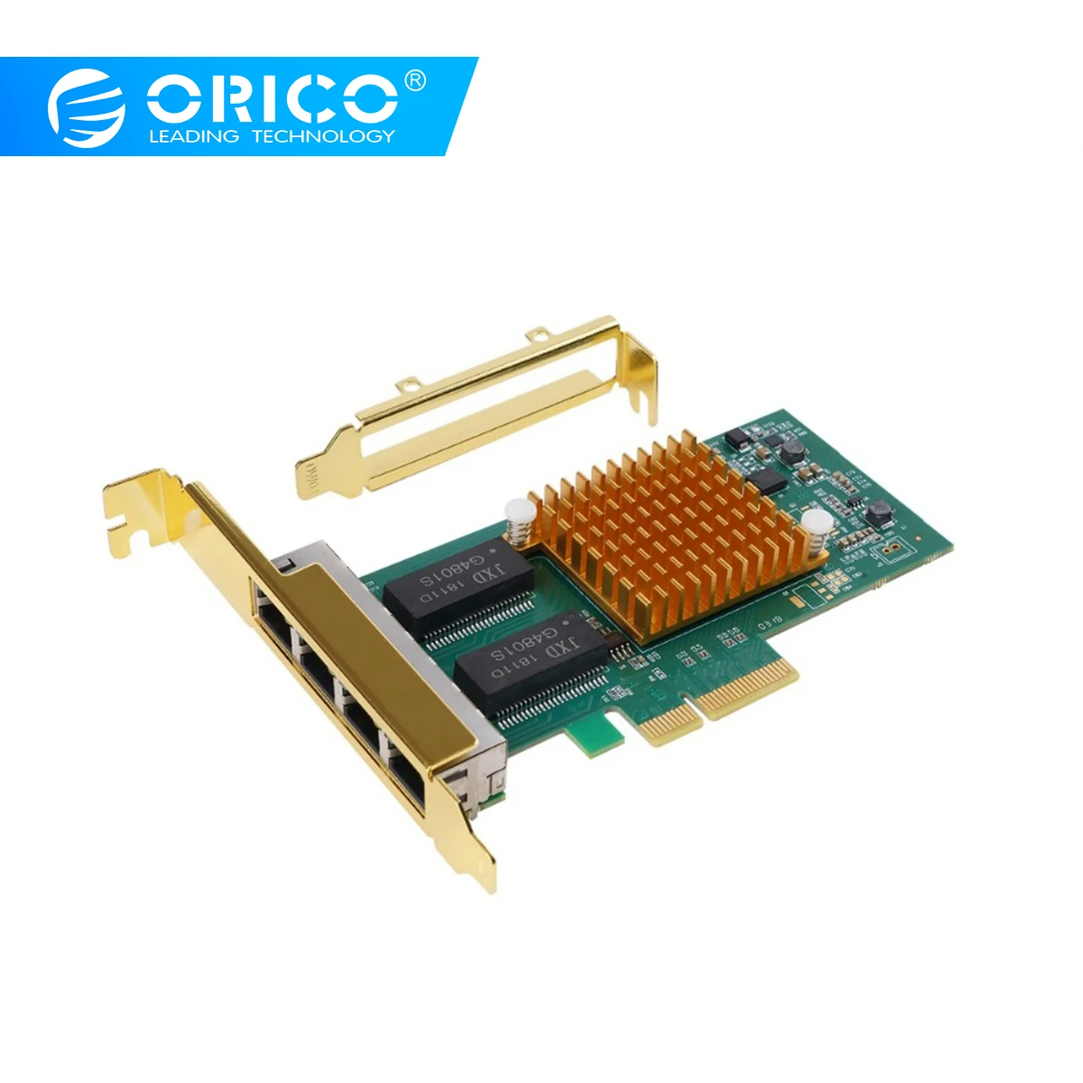 ORICO 4 порта PCI-E для RJ45 PCI Express карта расширения высокоскоростной PCI-e PCIe для настольных компьютеров компоненты win 10 добавить на карты