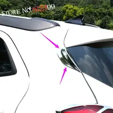 Для OPEL Vauxhall Mokka/Buick Encore 2 шт. хрома снаружи Защита от солнца на заднее стекло авто Треугольники крышка отделка стайлинга автомобилей