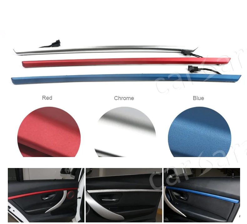 

Four doors interior LED decorative atmosphere trim panel lights with 2 switchable light color for BMW 3 Series F30 F35