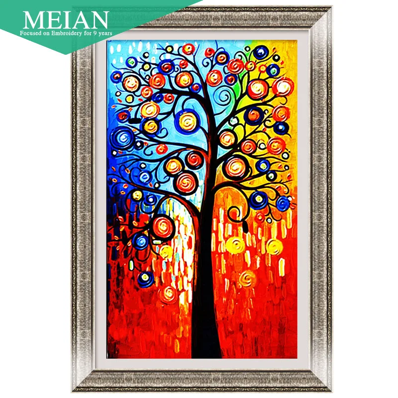 

New DIY 5d Diamond Embroidery Set Rich Tree Diamond Painting Diamond Mosaic Crystal Needlework for Gift or Decoration