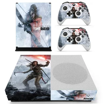 

Rise of Tomb Raider Skin Sticker Decal For Xbox One S Console and Controllers for Xbox One Slim Skin Stickers Vinyl