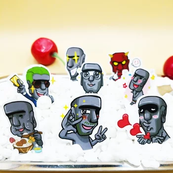 

20/40pcs Funny Easter Stone People Daily Life DIY Sticker Diary Gift Decoration Scrap Paper Random Does Not Repeat