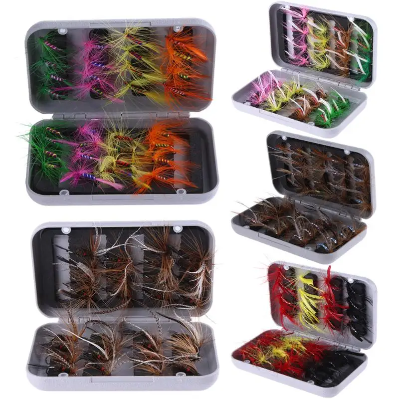 32pcs Fly Fishing Lures Artificial Baits for Bass Salmon Trout Flies