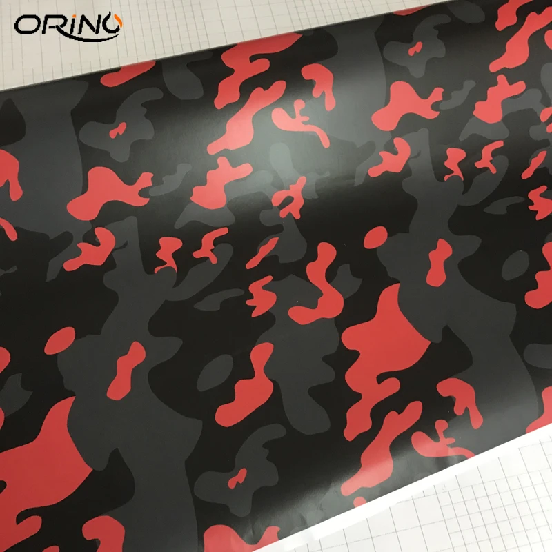 Black Red Grey Vinyl Film Wrap-4