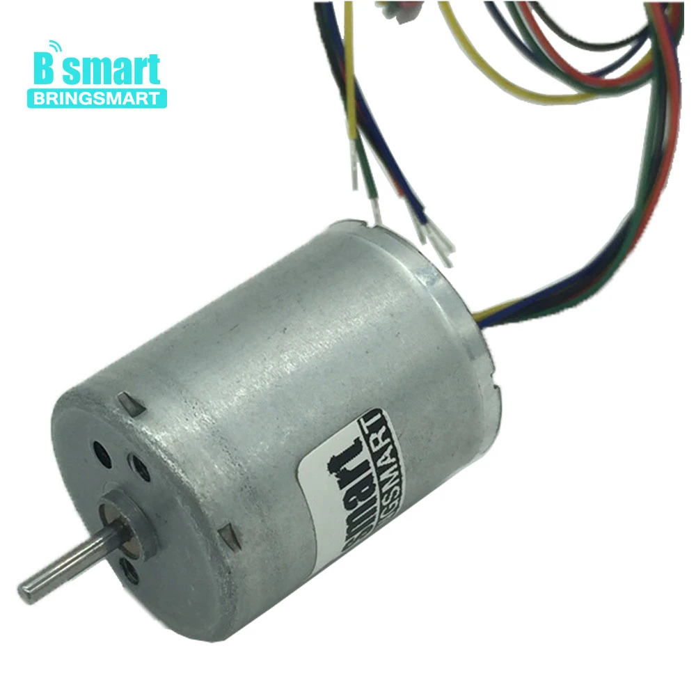 

Bringsmart 12V BLDC Motor High Speed 6000RPM Mini Electric Motor For Brake High Precision Low Noise 4 line For DIY Toys R2430