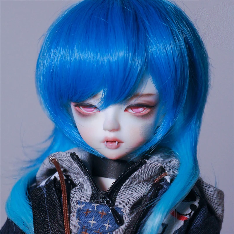 Allaosify bjd волосы 1/3 1/4 1/6 BJD Кукла Высокая температура парик девушка и мальчик длинные прямые парики SD BJD парик с взрыва