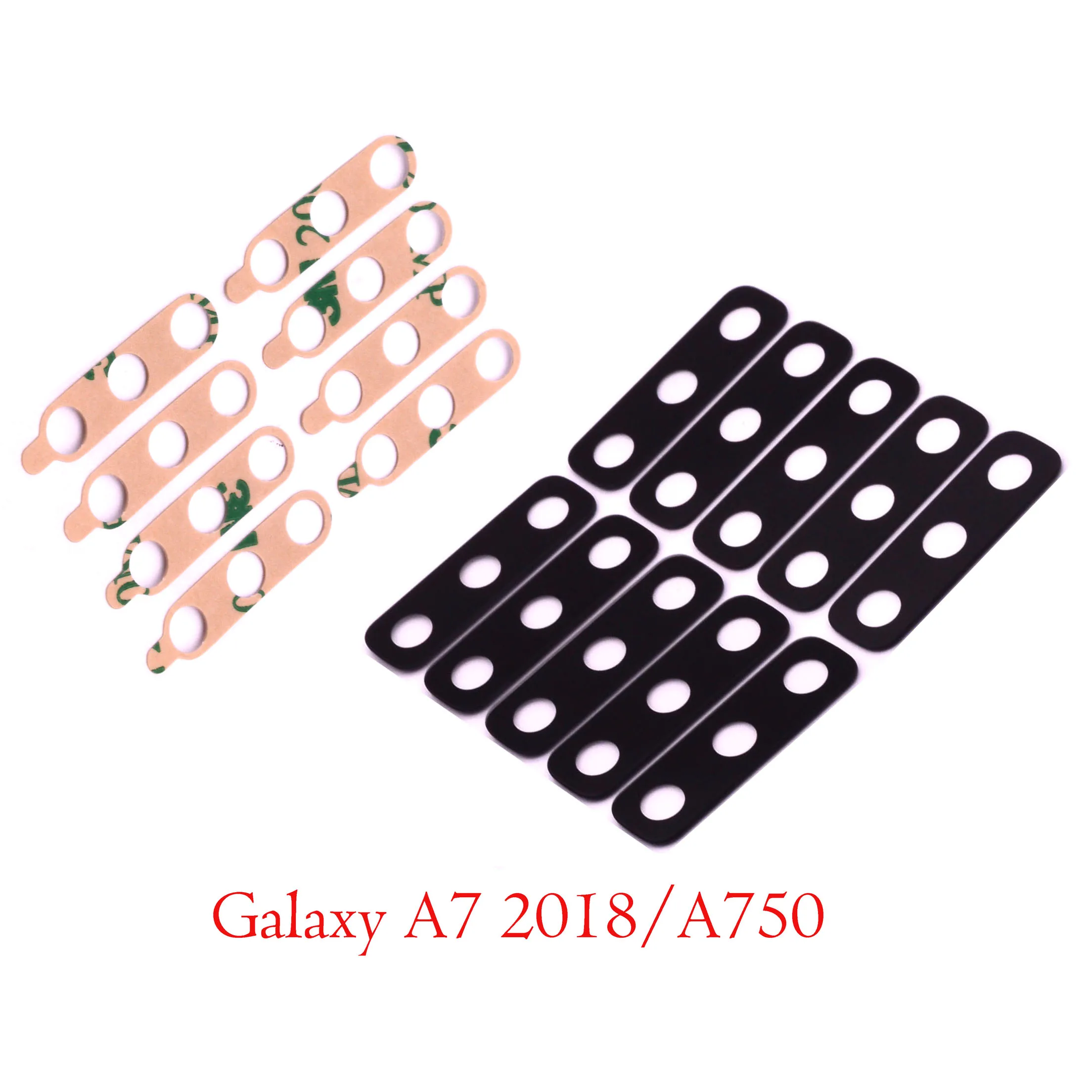 Стеклянный объектив задней камеры 2 шт. для Asmsung Galaxy A7 2018 A750 A750F | Мобильные
