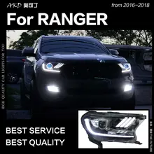 АКД Автомобиль Стайлинг для Ford фара дальнего света 2016-2017 Everest светодиодный фара H7 D2H Hid вариант Ангел глаз биксеноновые фары аксессуары