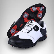 PGM Мужская обувь для гольфа Супер Кожаная Спортивная Обувь Водонепроницаемая дышащая нескользящая обувь для мужчин Размер eur 39-44