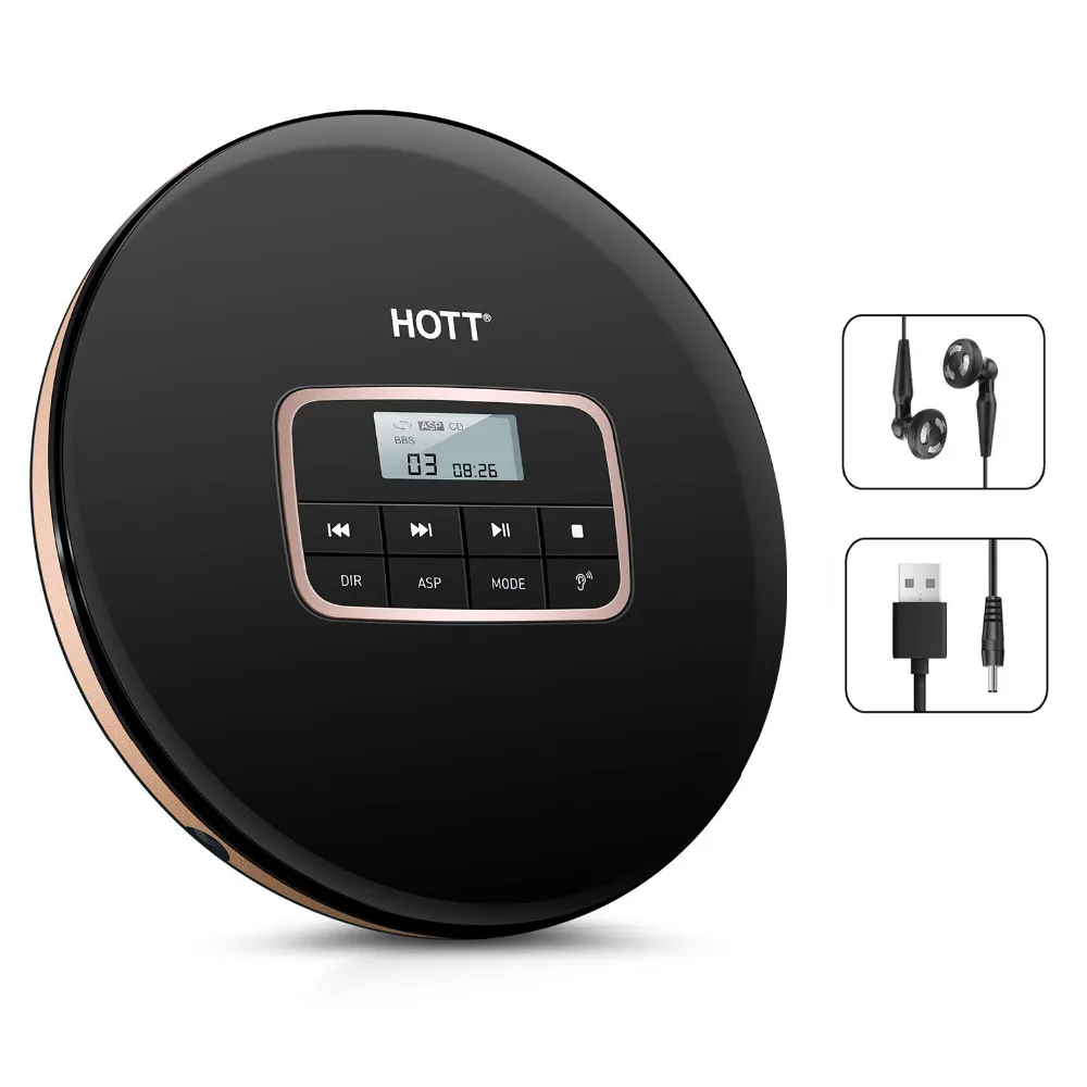 Portable CD Player HOTT Personal CD Player LCD