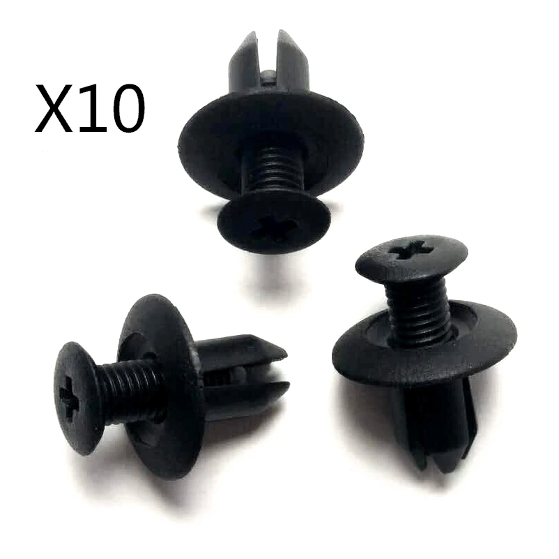 

Зажимы отделки дверной панели для KIA HYUNDAI MAZDA FORD x10 BLACK