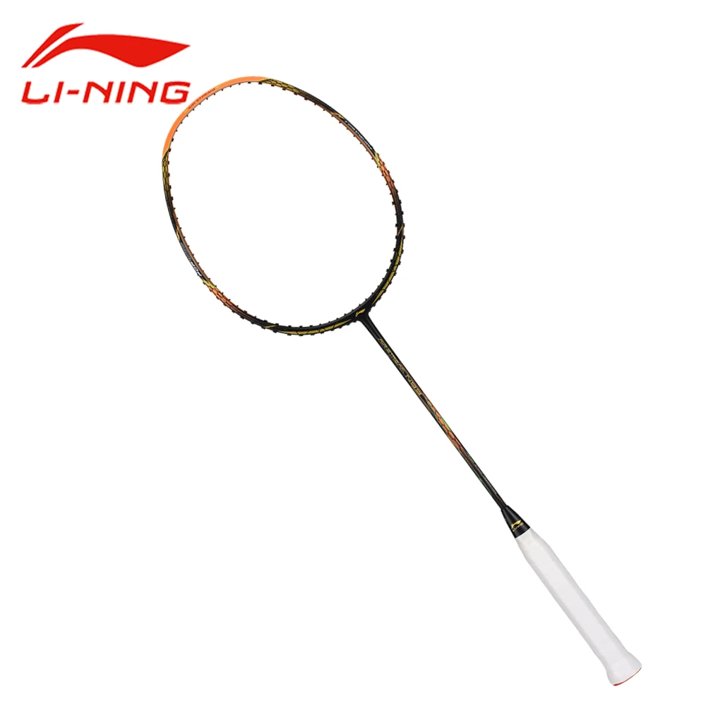 

Li-Ning Air Stream N99 Badminton Racket Li Ning Professional Offensive Carbon Racket LiNing Black Gold Single Racket AYPM032