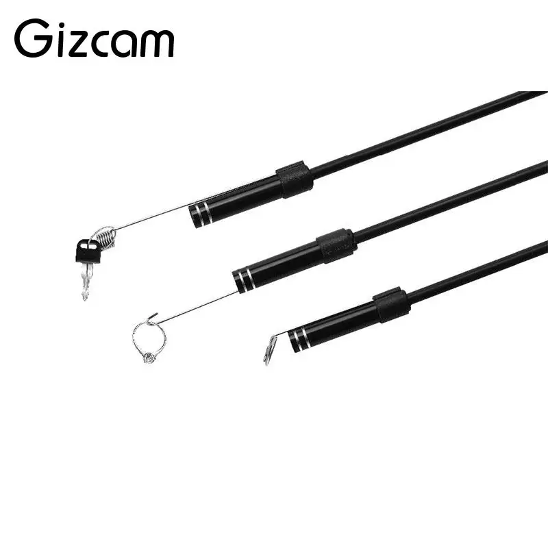 Gizcam мини 8 мм 2MP 8LED 1 м Android usb type C USB-C эндоскоп Водонепроницаемый Бороскоп трубка Змея Труба видеокамера микро камера s