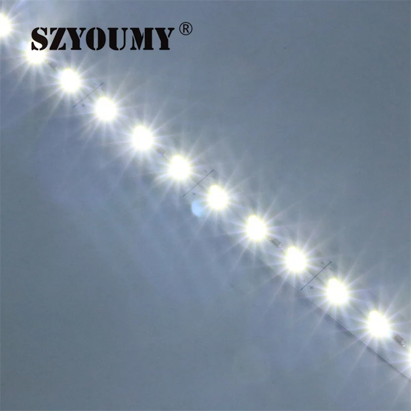 Szyoumy SMD 7020 светодиодный свет бар не водонепроницаемый 7020 SMD 72 светодиодный s/M светодиодный Жесткий полосы DC 12 В 7020 светодиодный трубки Жесткая светодиодная лента